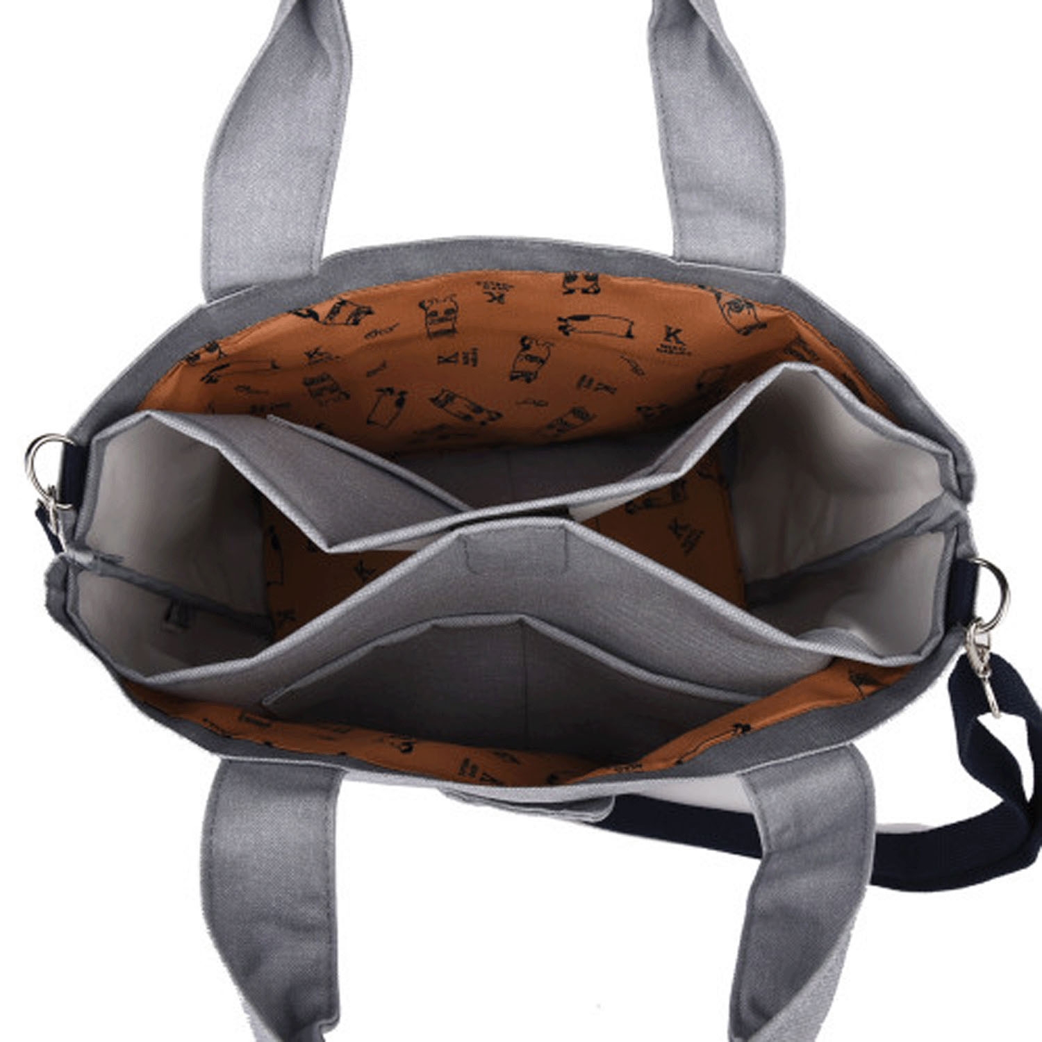 2WAYセパレートトートバッグ ショッピングネコまるけ - 画像4