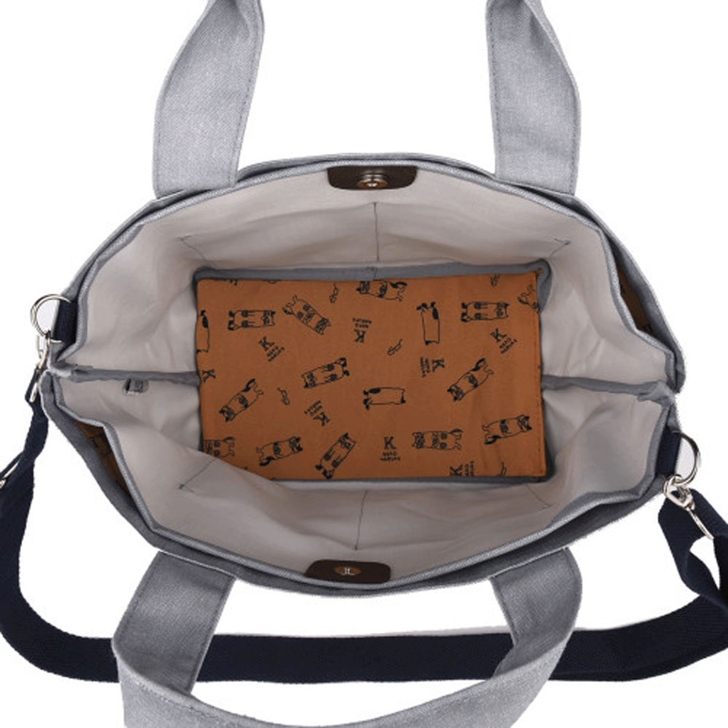 2WAYセパレートトートバッグ ショッピングネコまるけ - 画像5