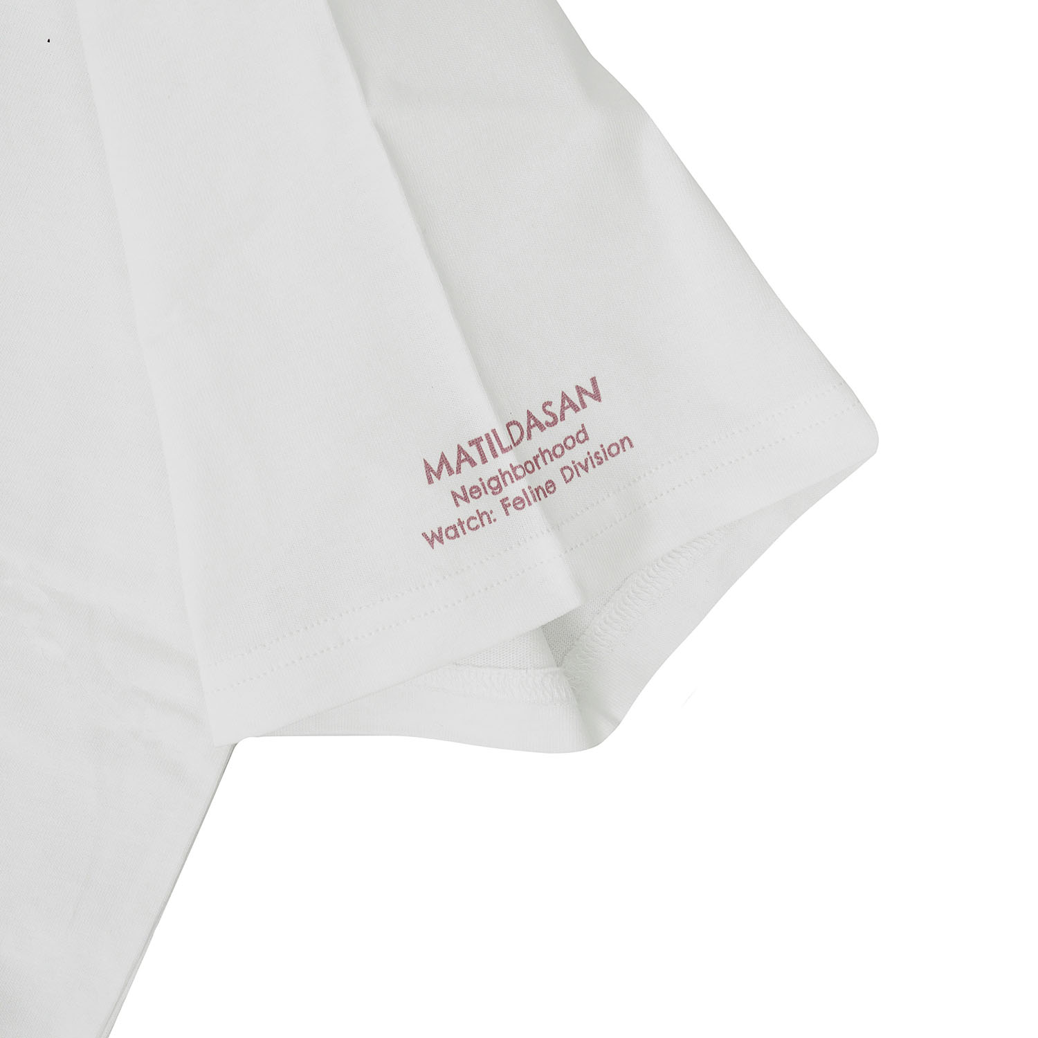 接触冷感 オフホワイトTシャツ マチルダさん柄 - 画像3