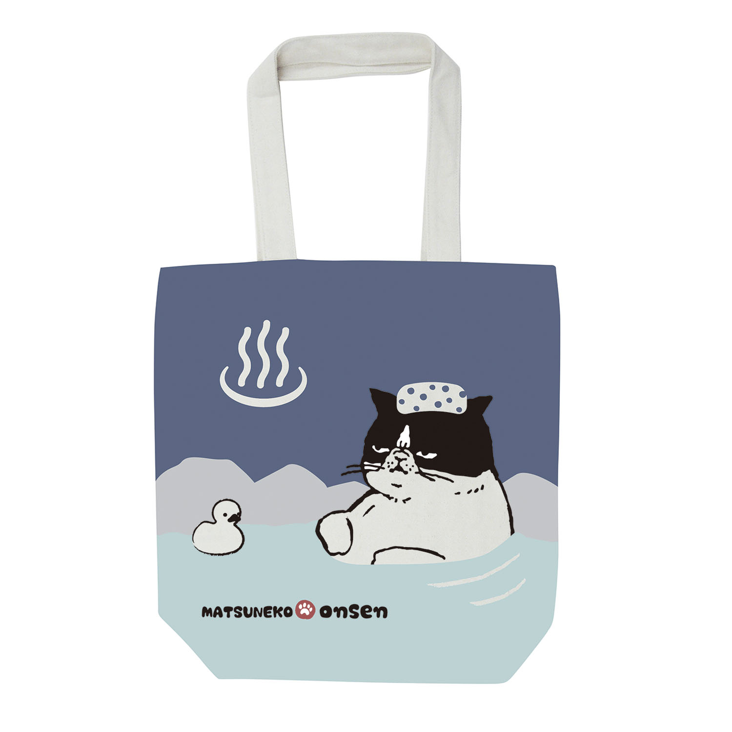 トートバッグ マツネコ温泉 - 画像1