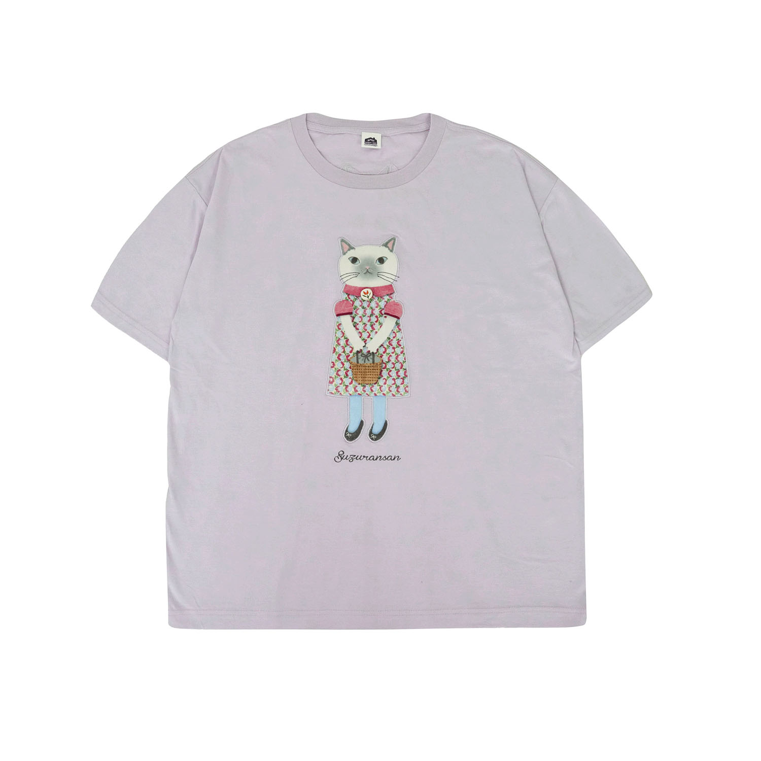 アップリケ＆刺繍Tシャツ すずらんさん柄 - 画像1