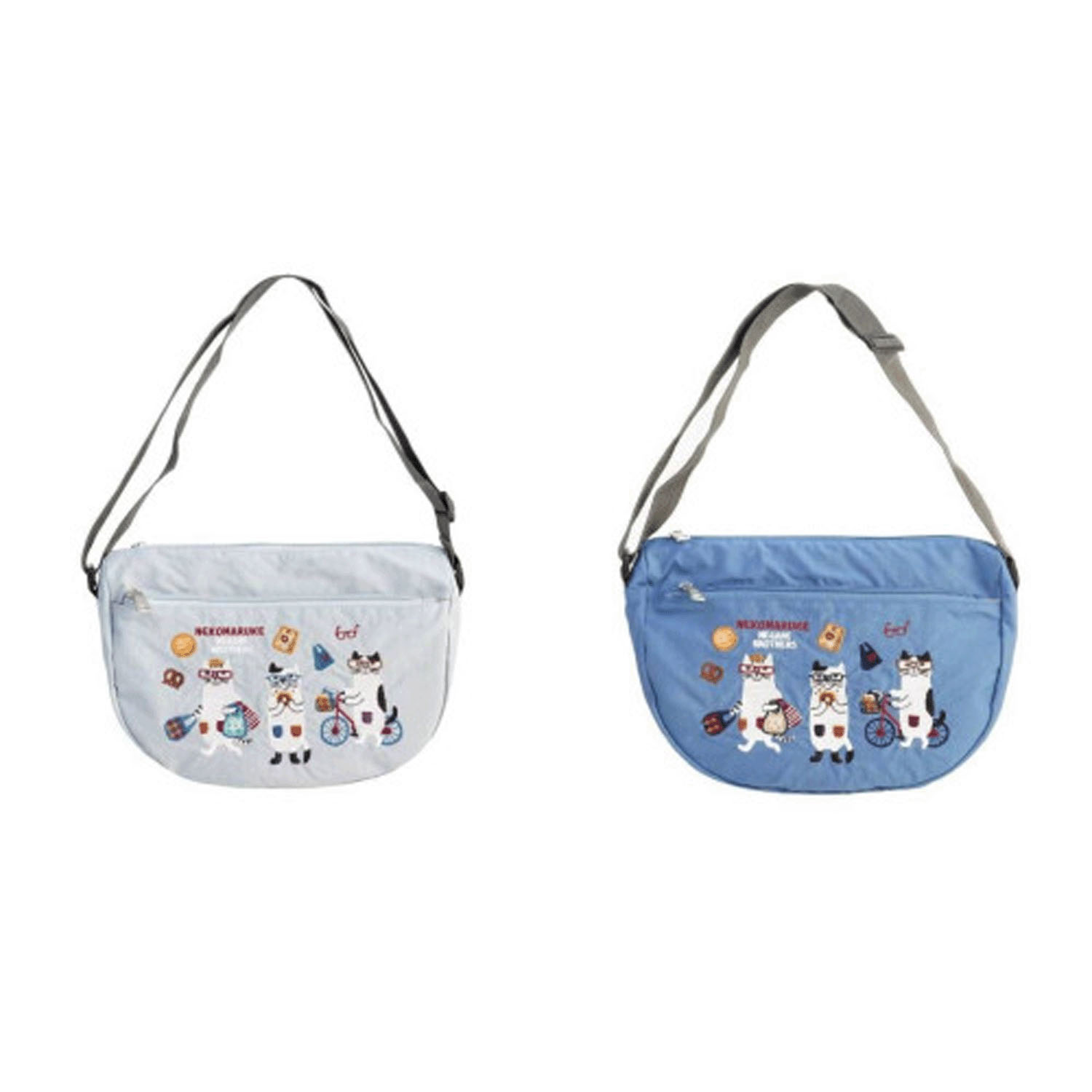 ショルダーバッグ ネコまるけ柄
