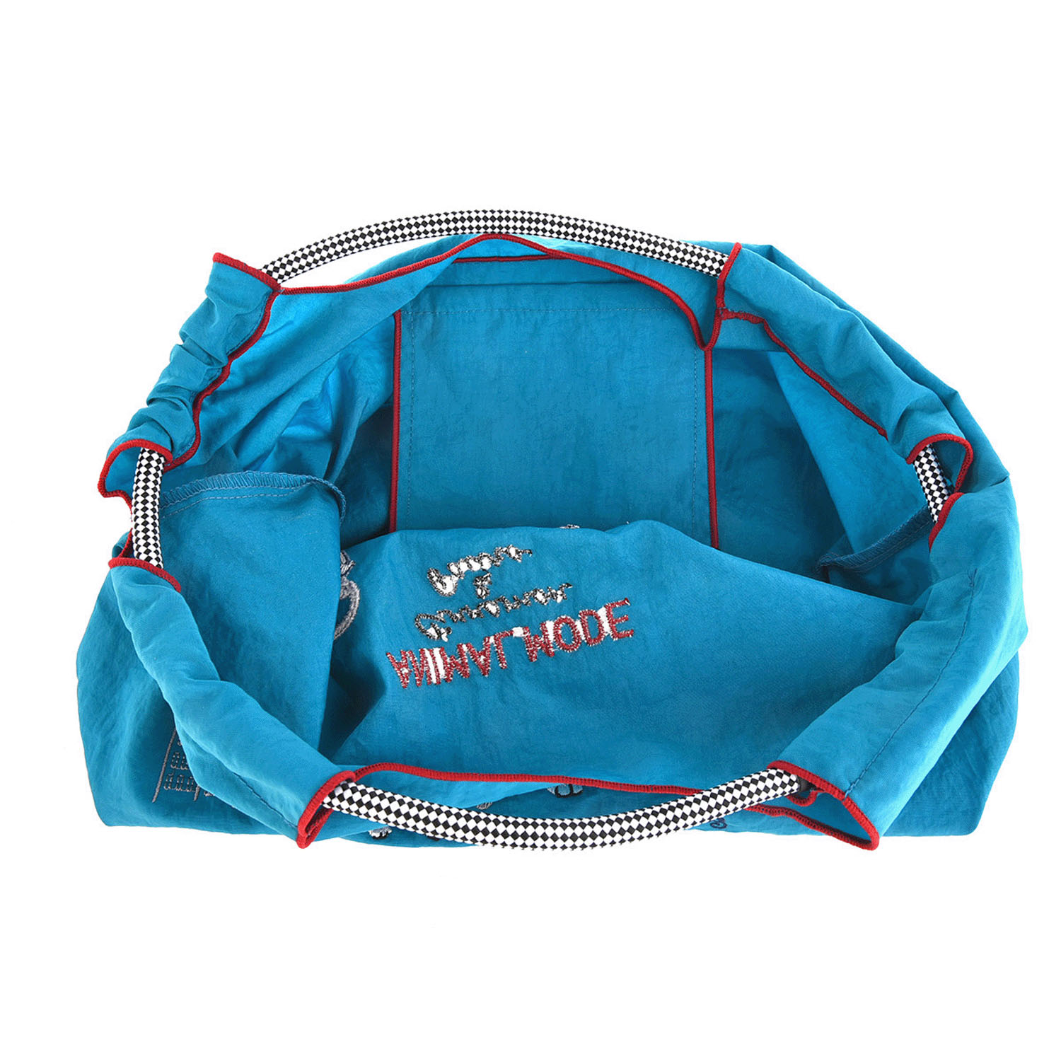 撥水加工刺繍ワッシャーバッグ M アニマルモード柄 - 画像18