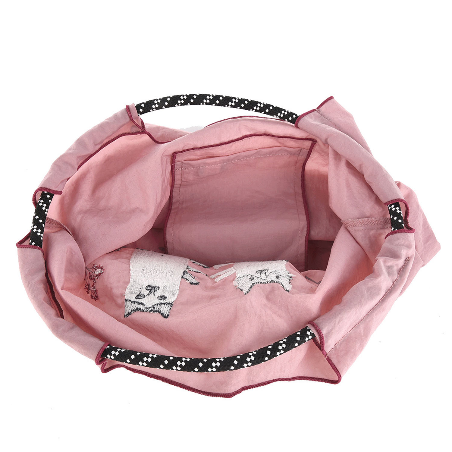 撥水加工刺繍ワッシャーバッグ M なごなごさん柄 - 画像18