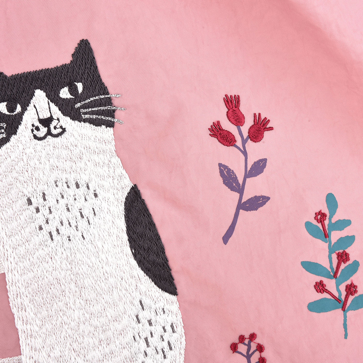 撥水加工刺繍ワッシャーバッグ L なごなごさん柄 - 画像18