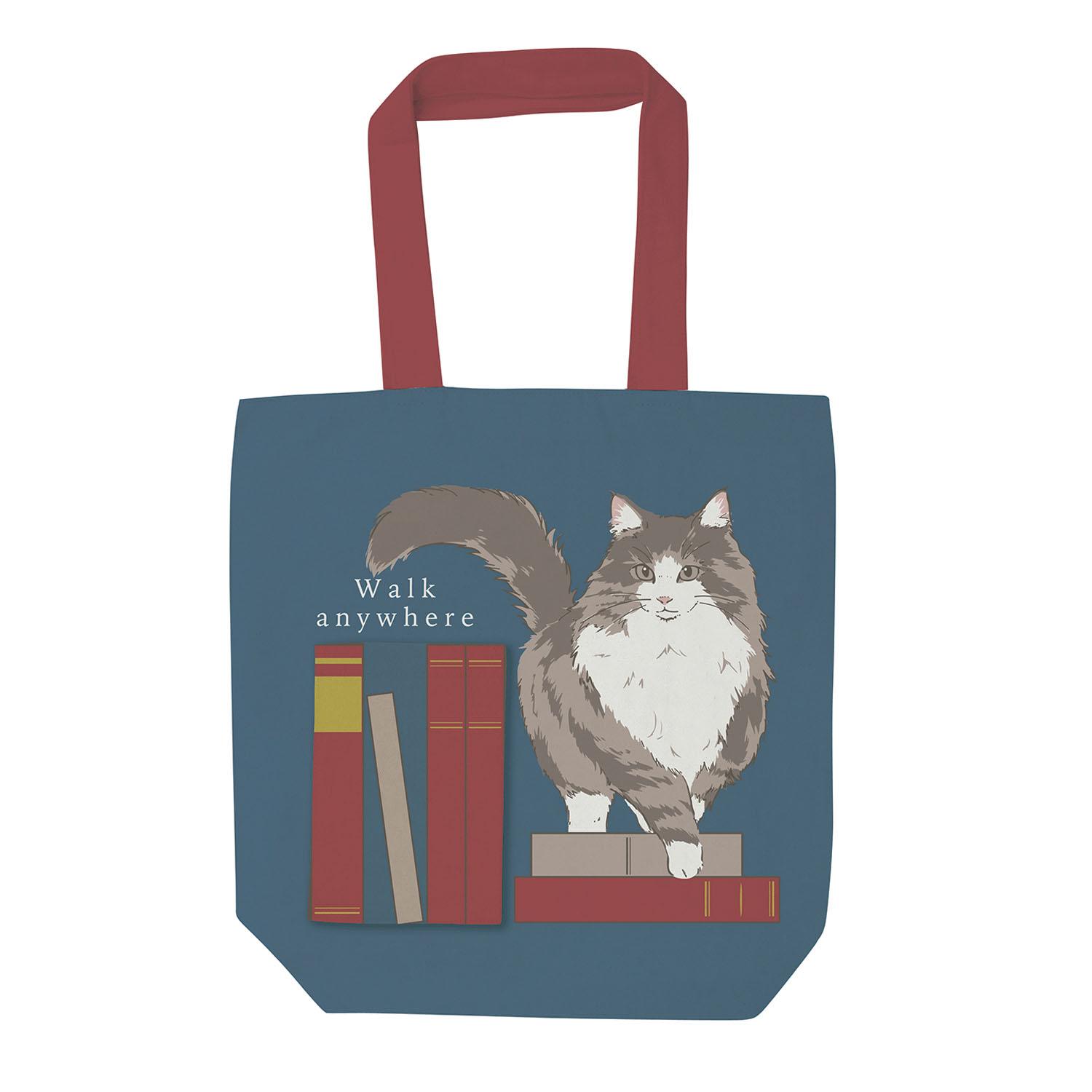 前ポケット付きトートバッグ ソラライブラリー