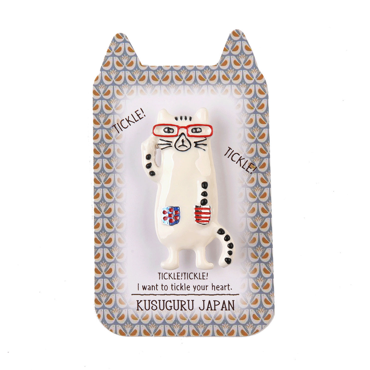 親指サイズのブローチ ネコザワさん - 画像2