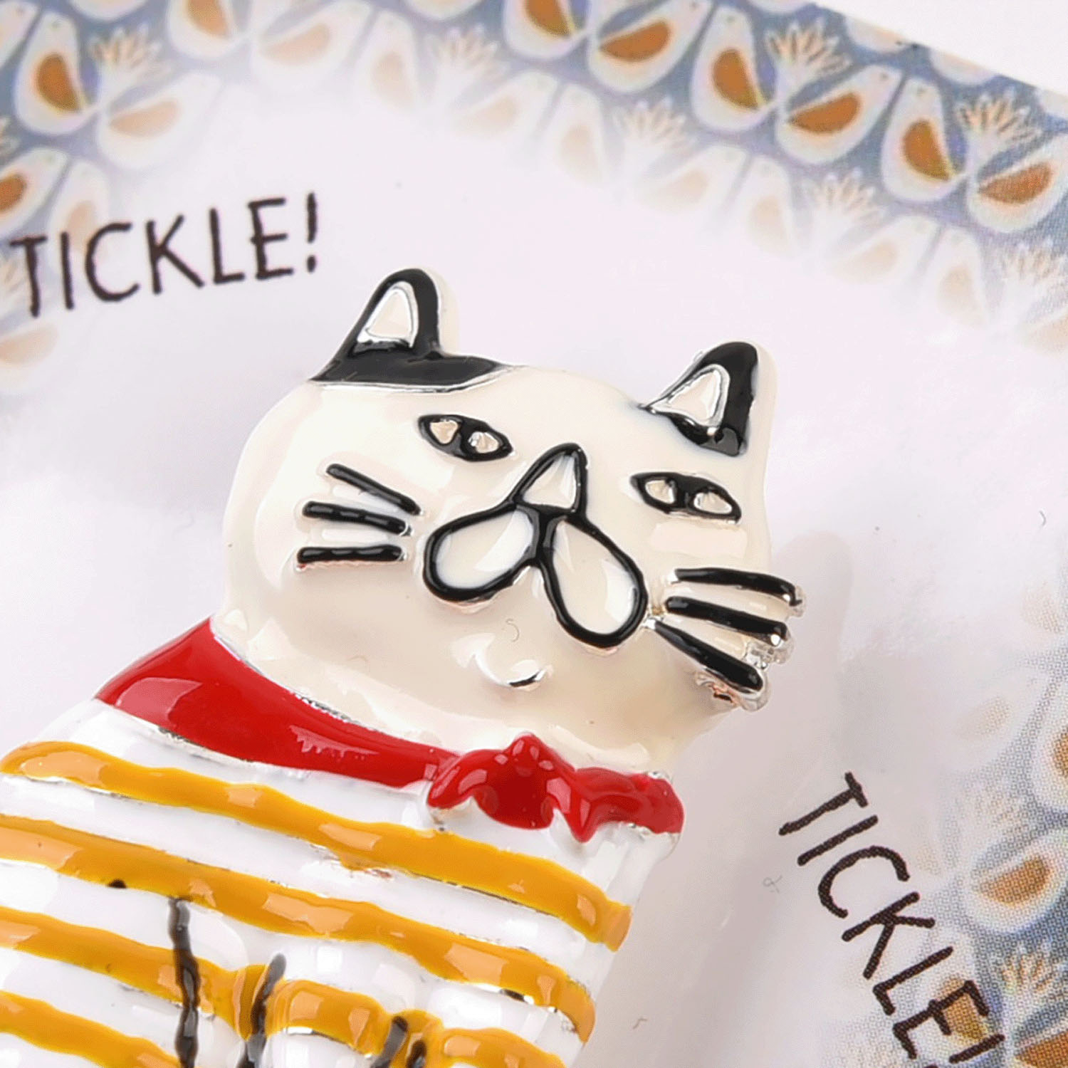 親指サイズのブローチ ねこぜがわさん - 画像3