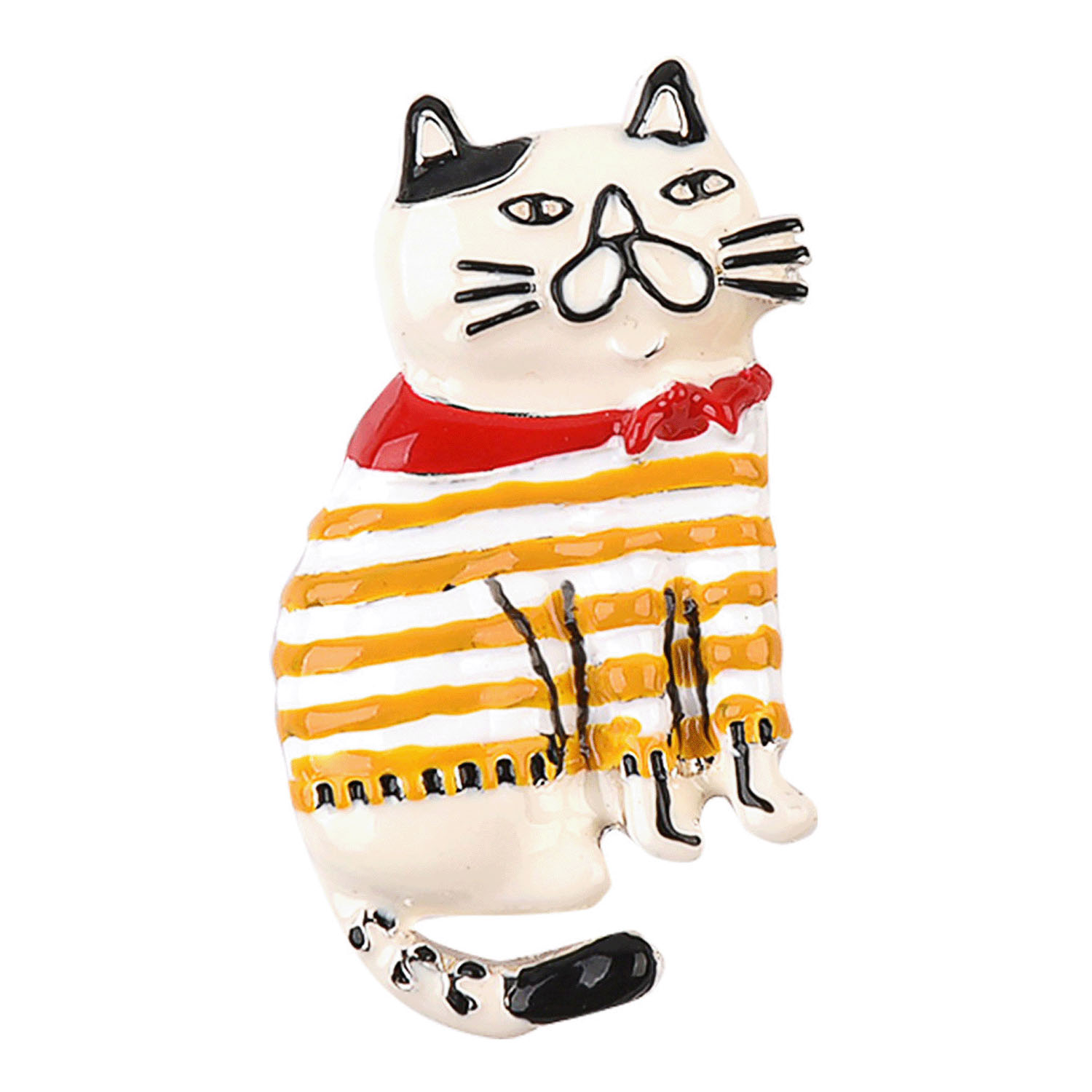 親指サイズのブローチ ねこぜがわさん - 画像1