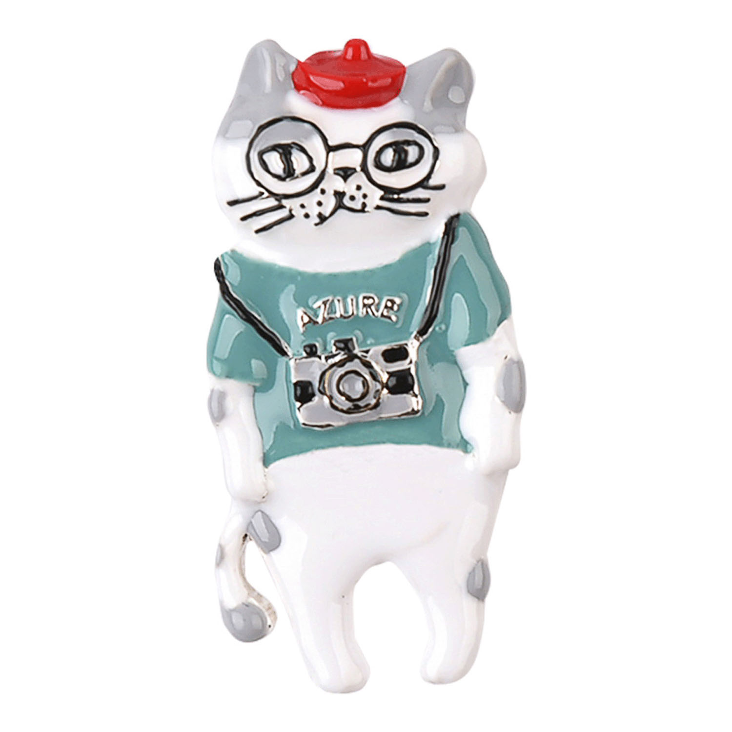 親指サイズのブローチ シナモン - 画像1