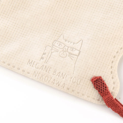 不織布立体マスクネコまるけ柄 - 画像2