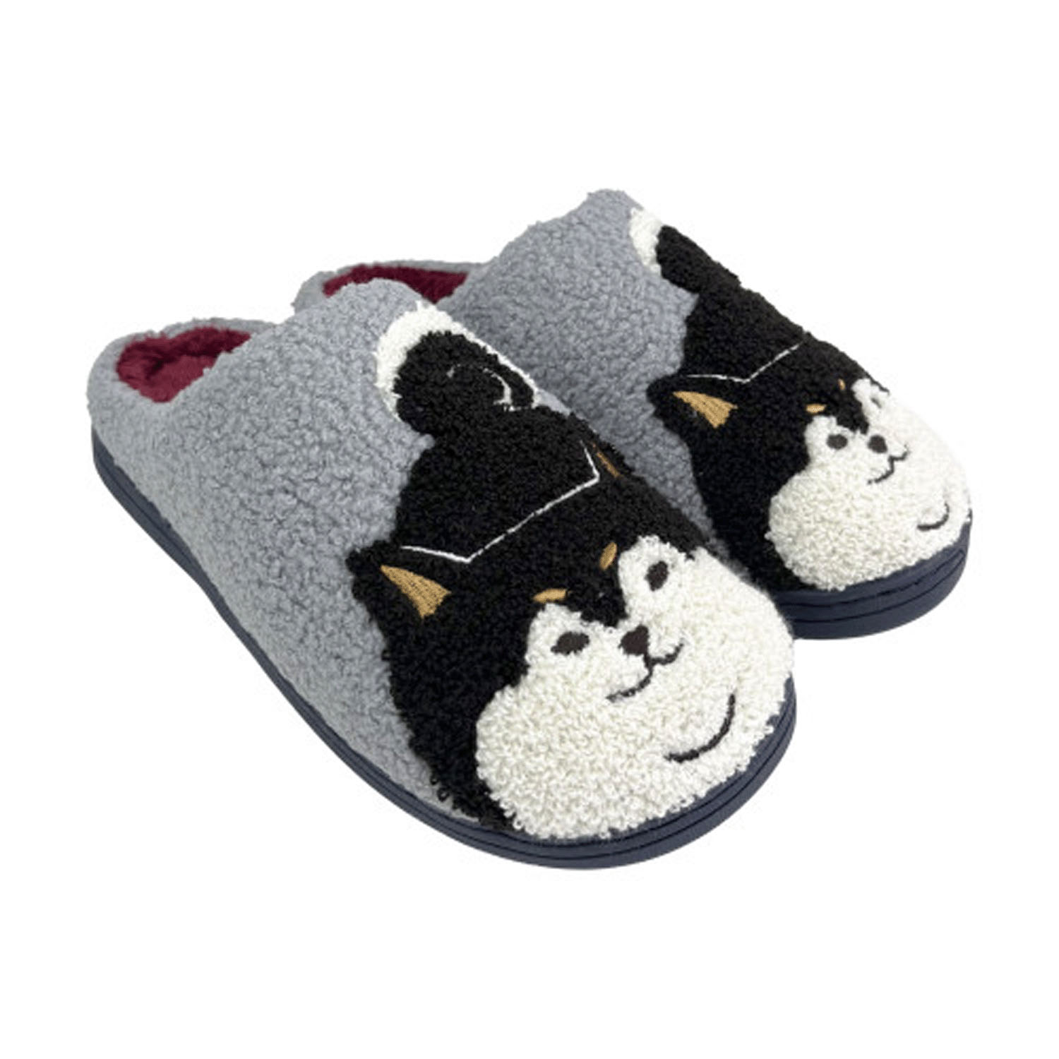 サガラ刺しゅう ルームシューズ 柴尻君 - 画像2