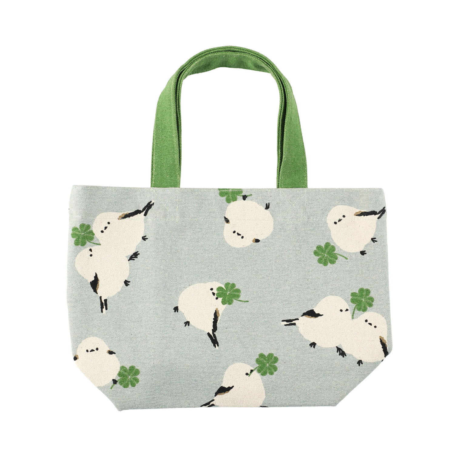 ミニトート ヨツバノシマエナガ ぐりーん - 画像1