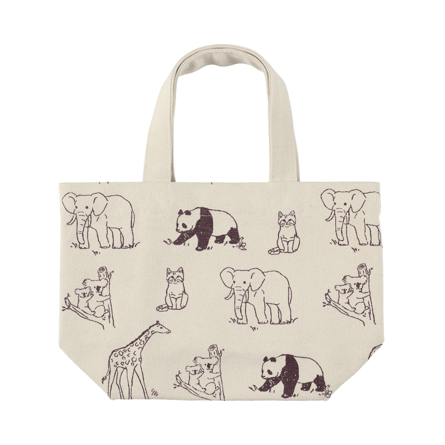 ミニトート ランドアニマル ナチュラル - 画像1