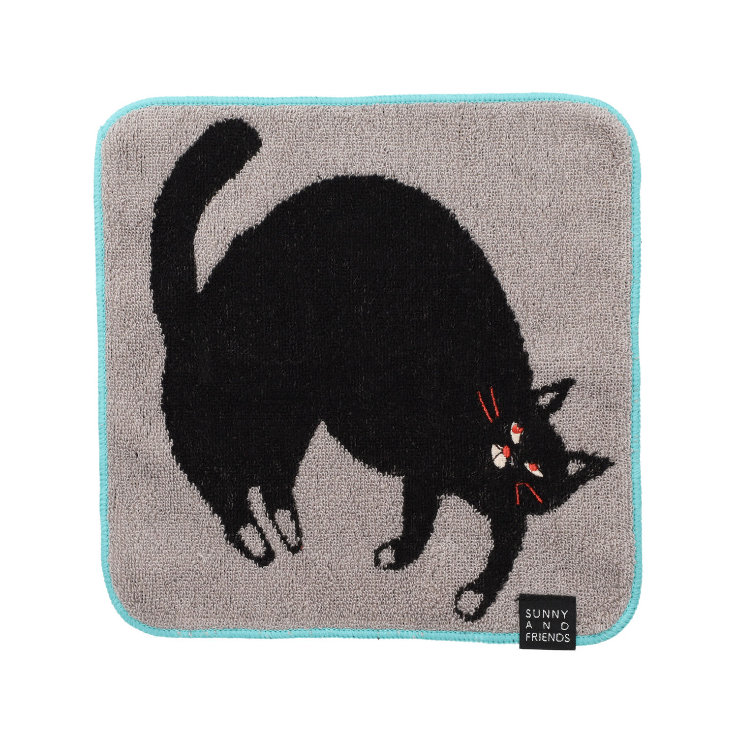 タオルハンカチ ラウンドミュー ライトグレイ - 画像1