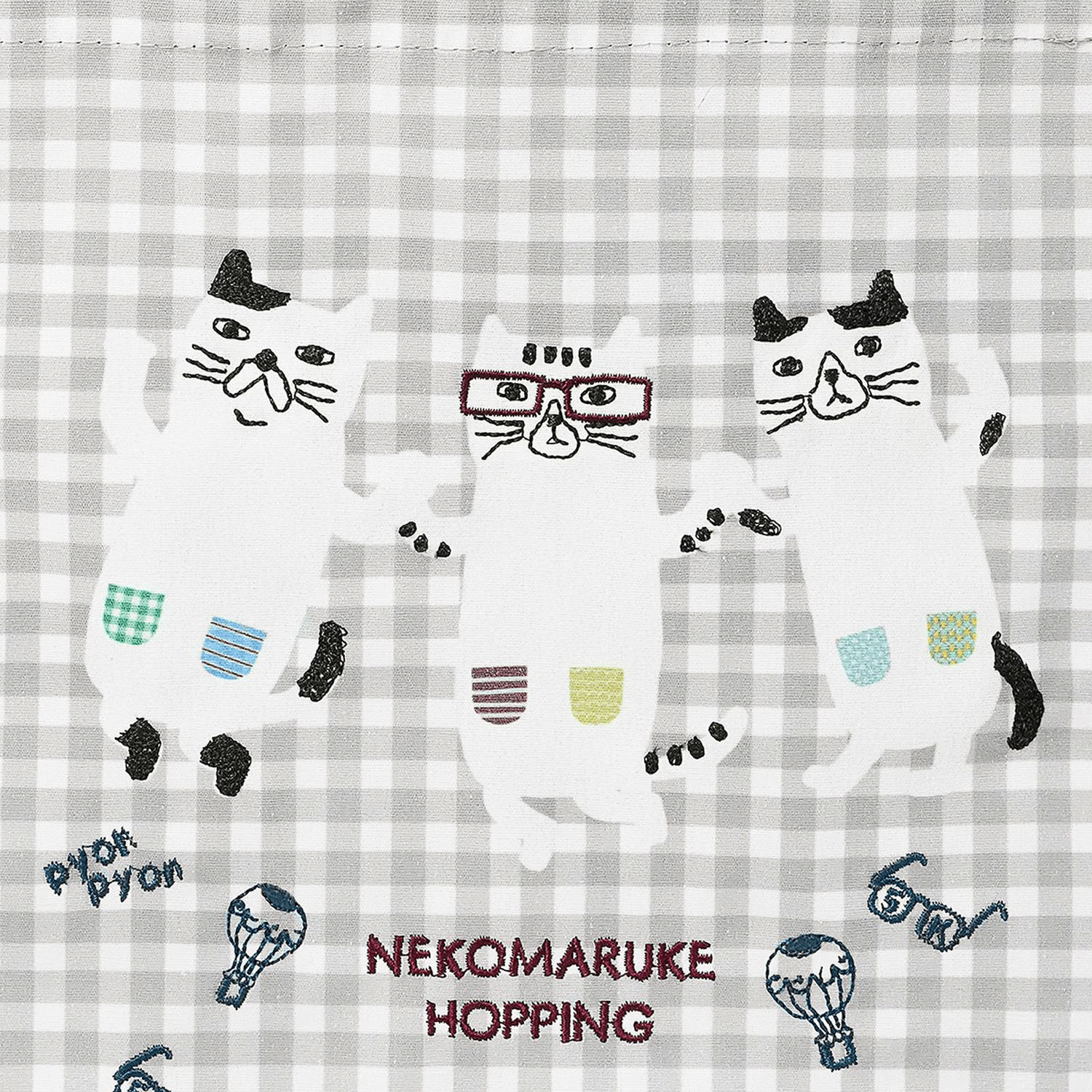 巾着バッグ ネコまるけ - 画像4