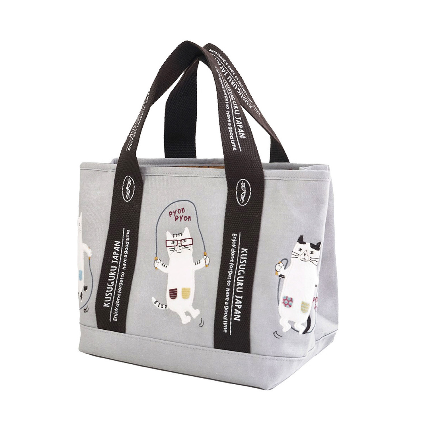 蓋付き仕切りトートS ネコまるけ - 画像2