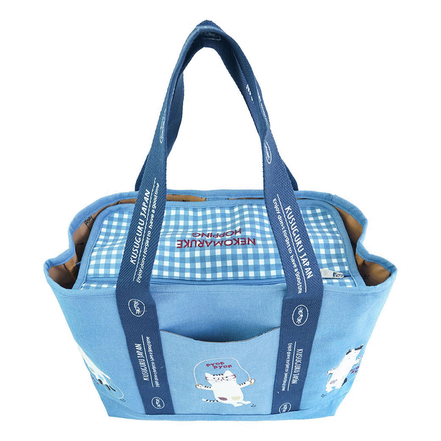 蓋付き仕切りトートM ネコまるけ - 画像23