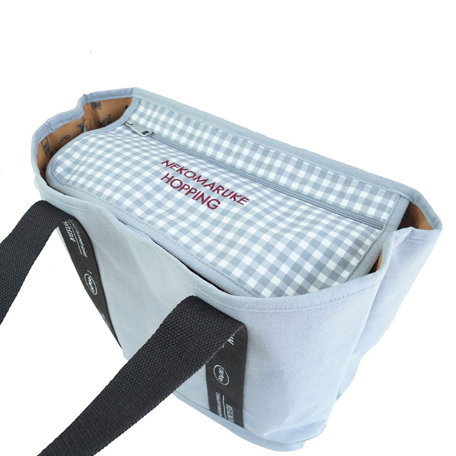 蓋付き仕切りトートM ネコまるけ - 画像10