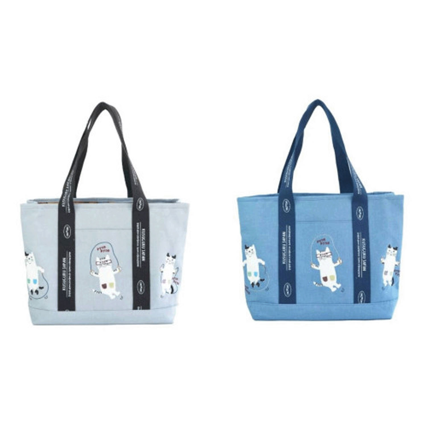 蓋付き仕切りトートM ネコまるけ