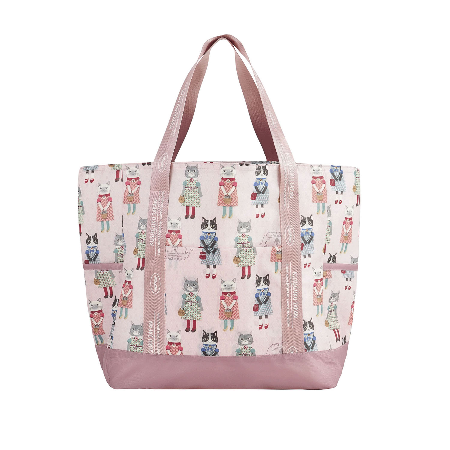 アルミ保冷保温 トートバッグ おめかしさん柄 - 画像2