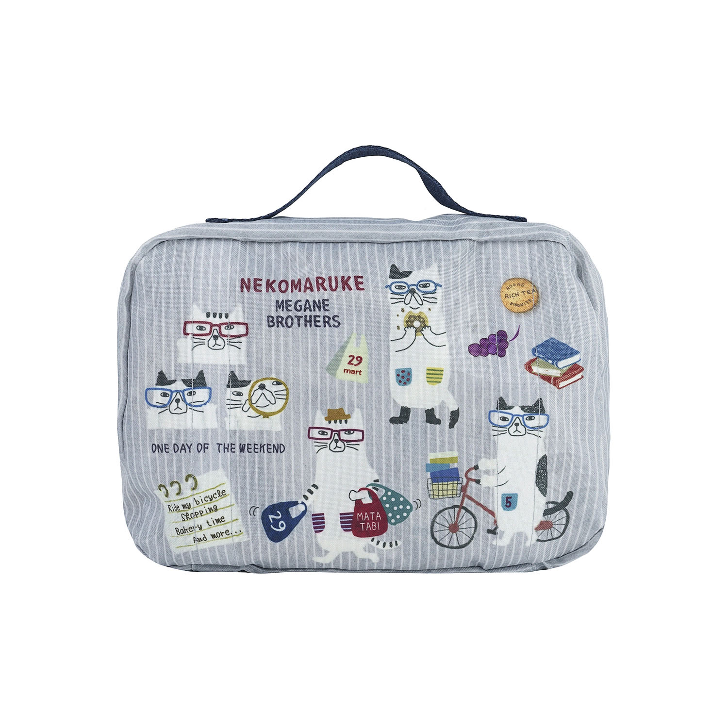 アメニティポーチ ネコまるけ柄 - 画像4