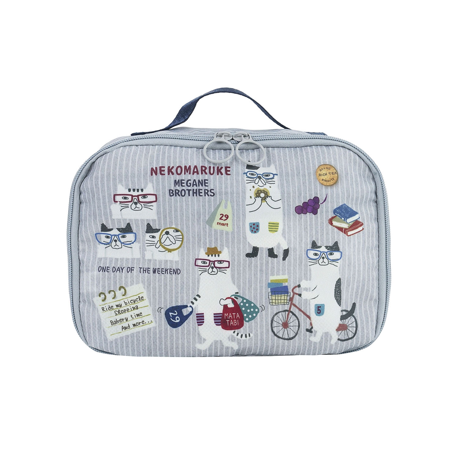 アメニティポーチ ネコまるけ柄