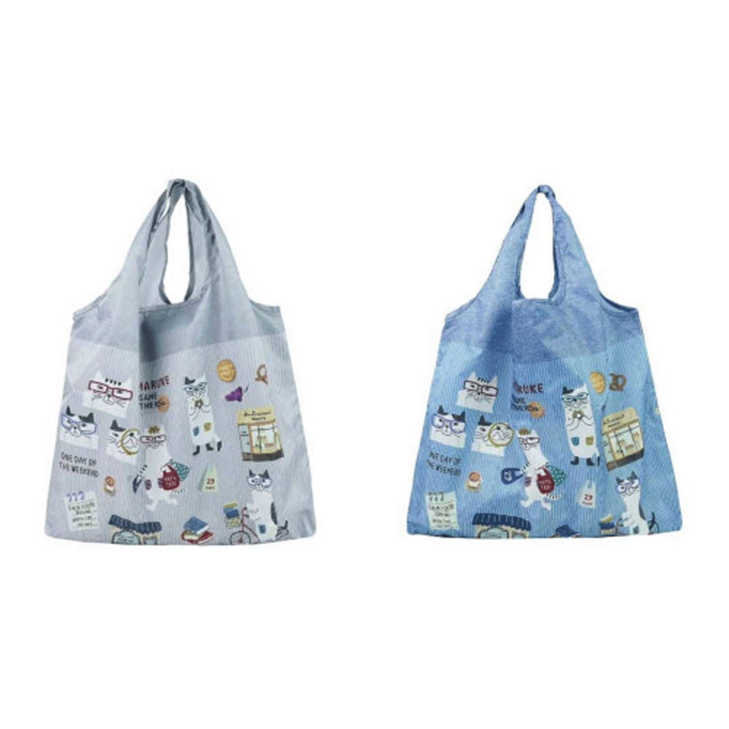 エコバッグ（Lサイズ） ネコまるけ柄