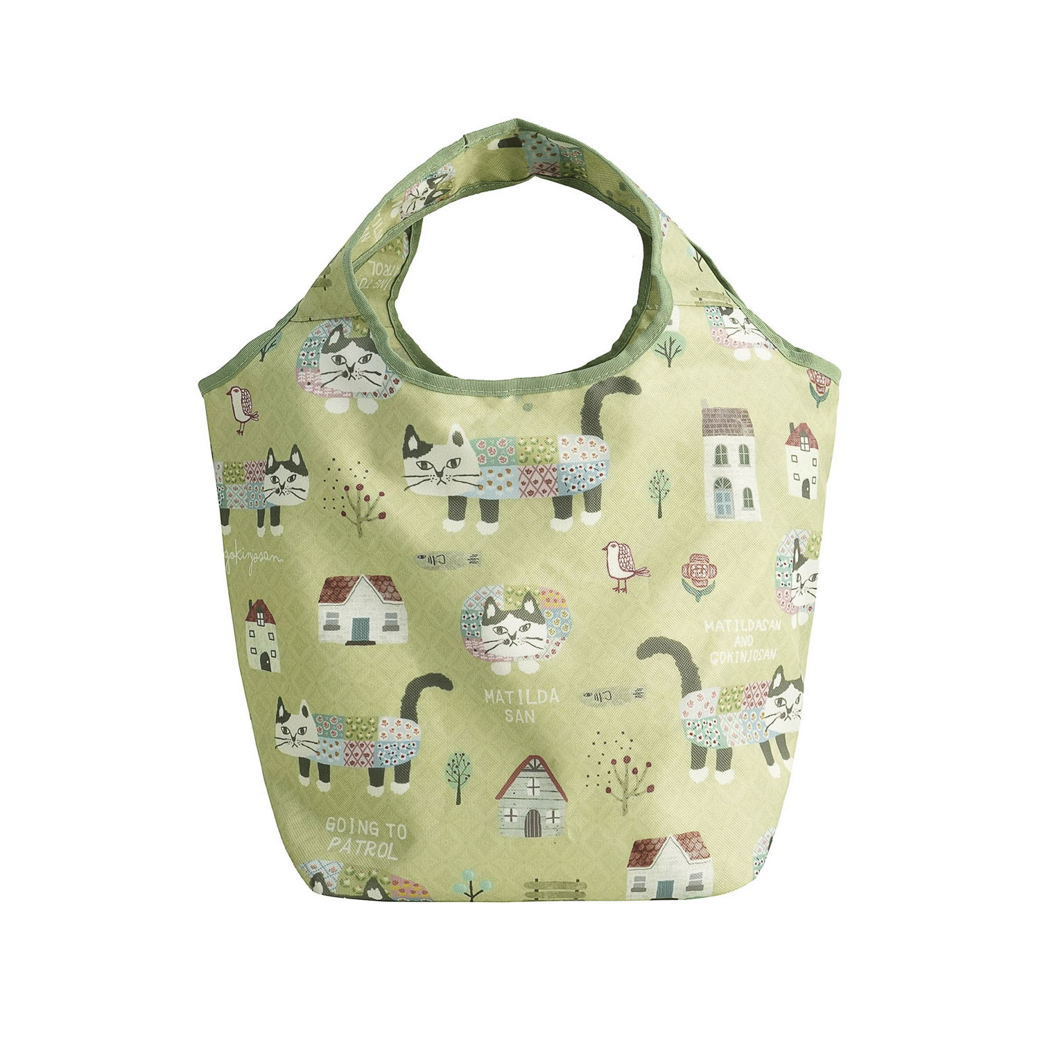 シルバー保冷保温 折り畳みエコバッグ（Sサイズ） マチルダさん柄 - 画像2