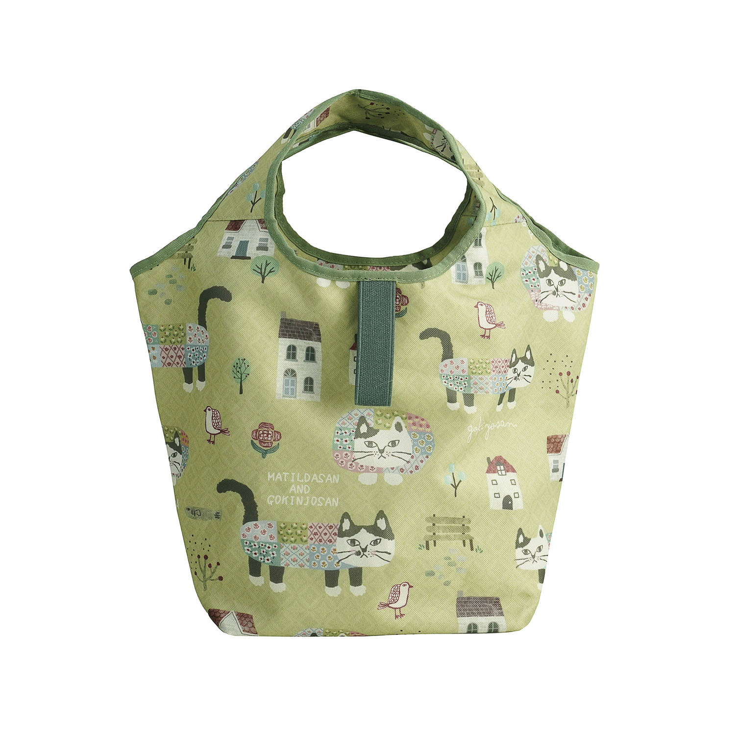 シルバー保冷保温 折り畳みエコバッグ（Sサイズ） マチルダさん柄 - 画像4