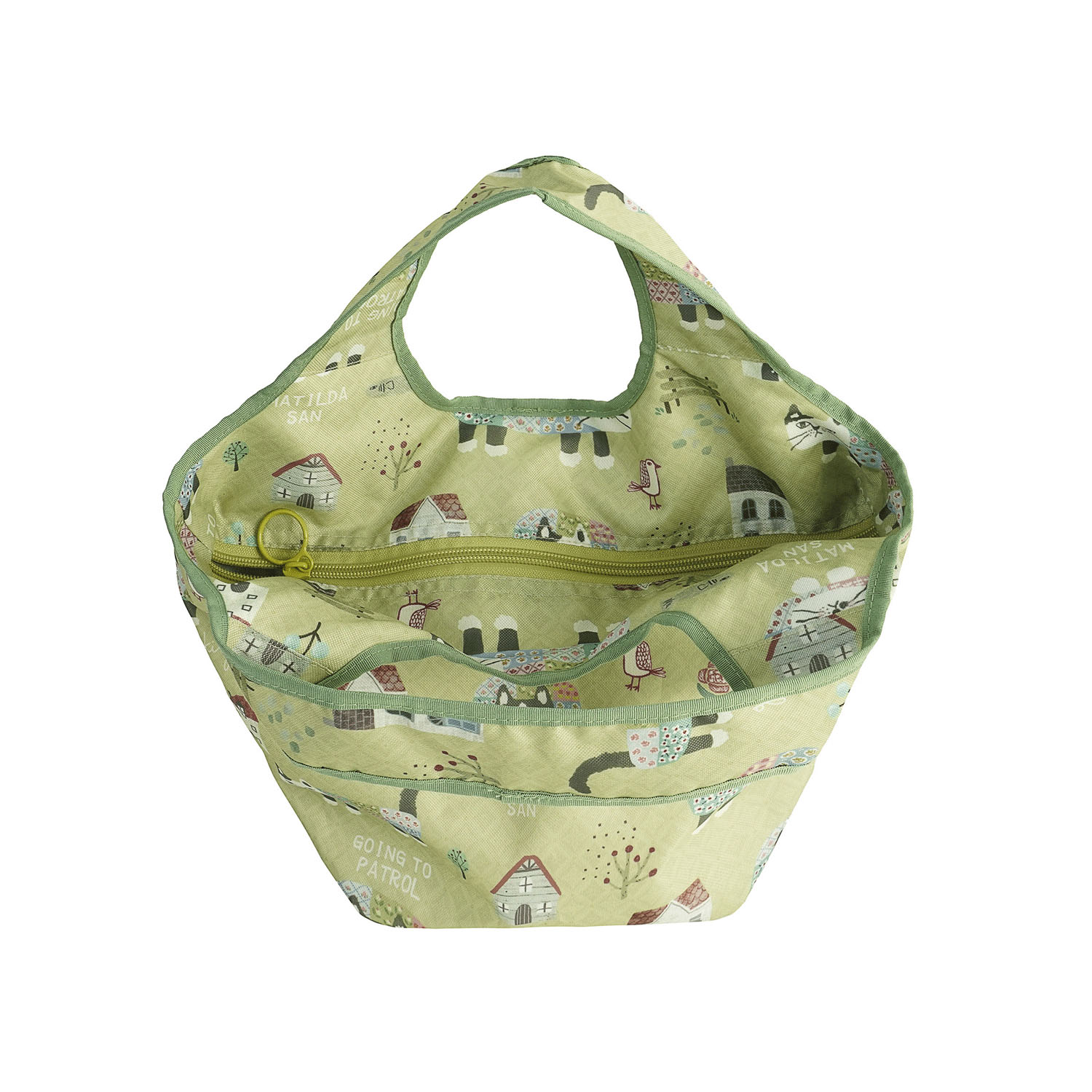 シルバー保冷保温 折り畳みエコバッグ（Sサイズ） マチルダさん柄 - 画像5