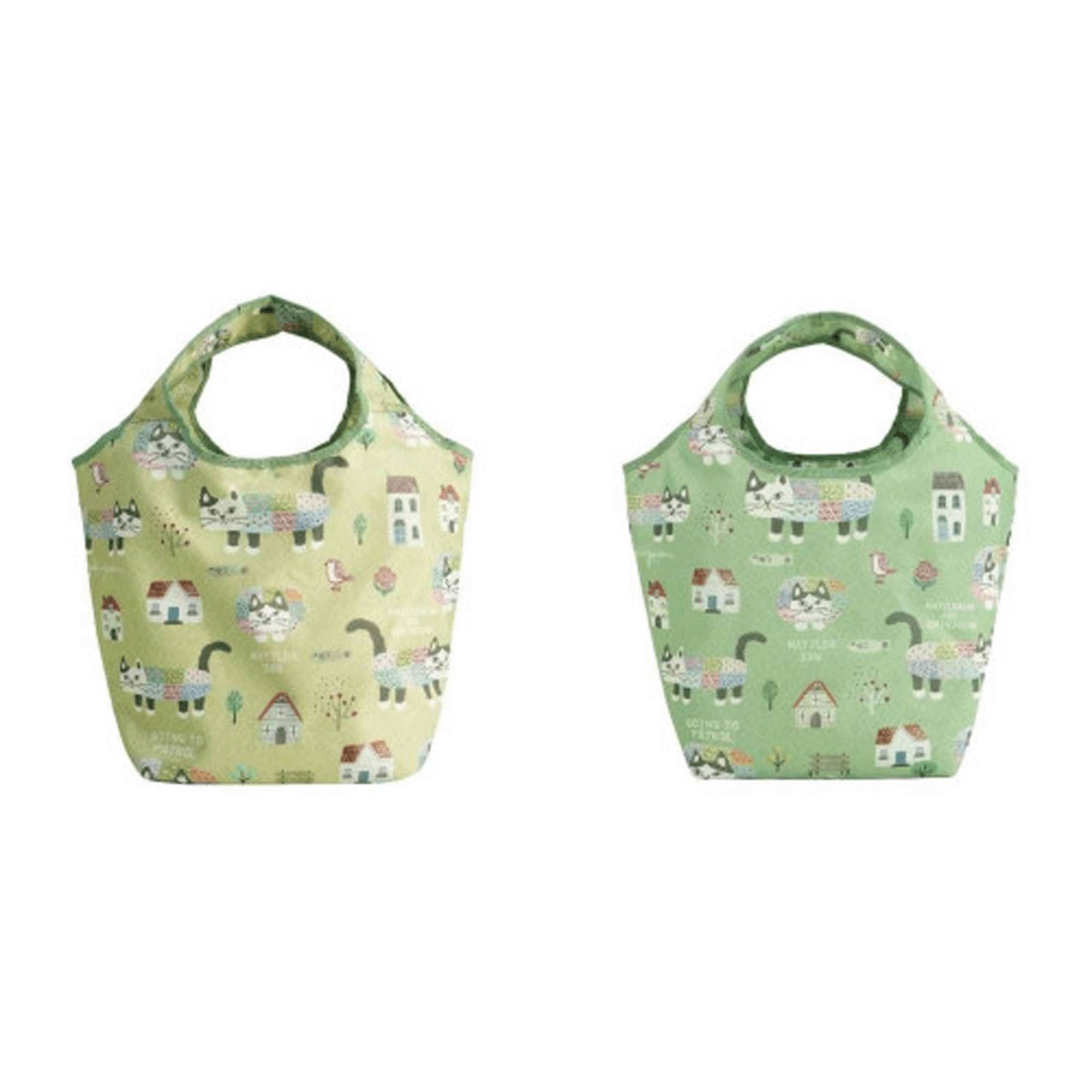 シルバー保冷保温 折り畳みエコバッグ（Sサイズ） マチルダさん柄