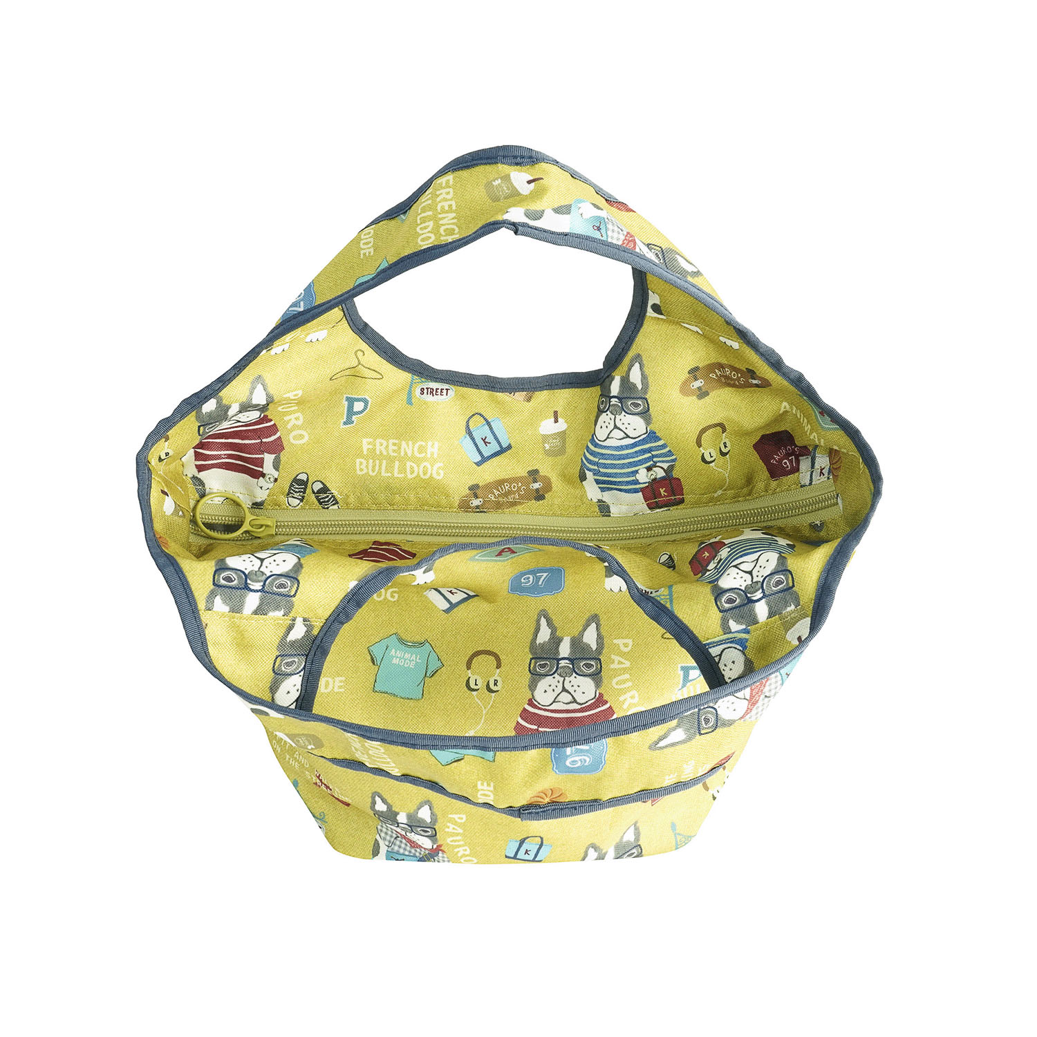 シルバー保冷保温 折り畳みエコバッグ（Sサイズ） パウロ柄 - 画像5