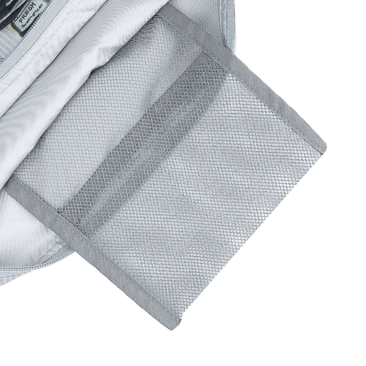 シルバー保冷保温 折り畳みエコバッグ（Lサイズ） ネコまるけ柄 - 画像6