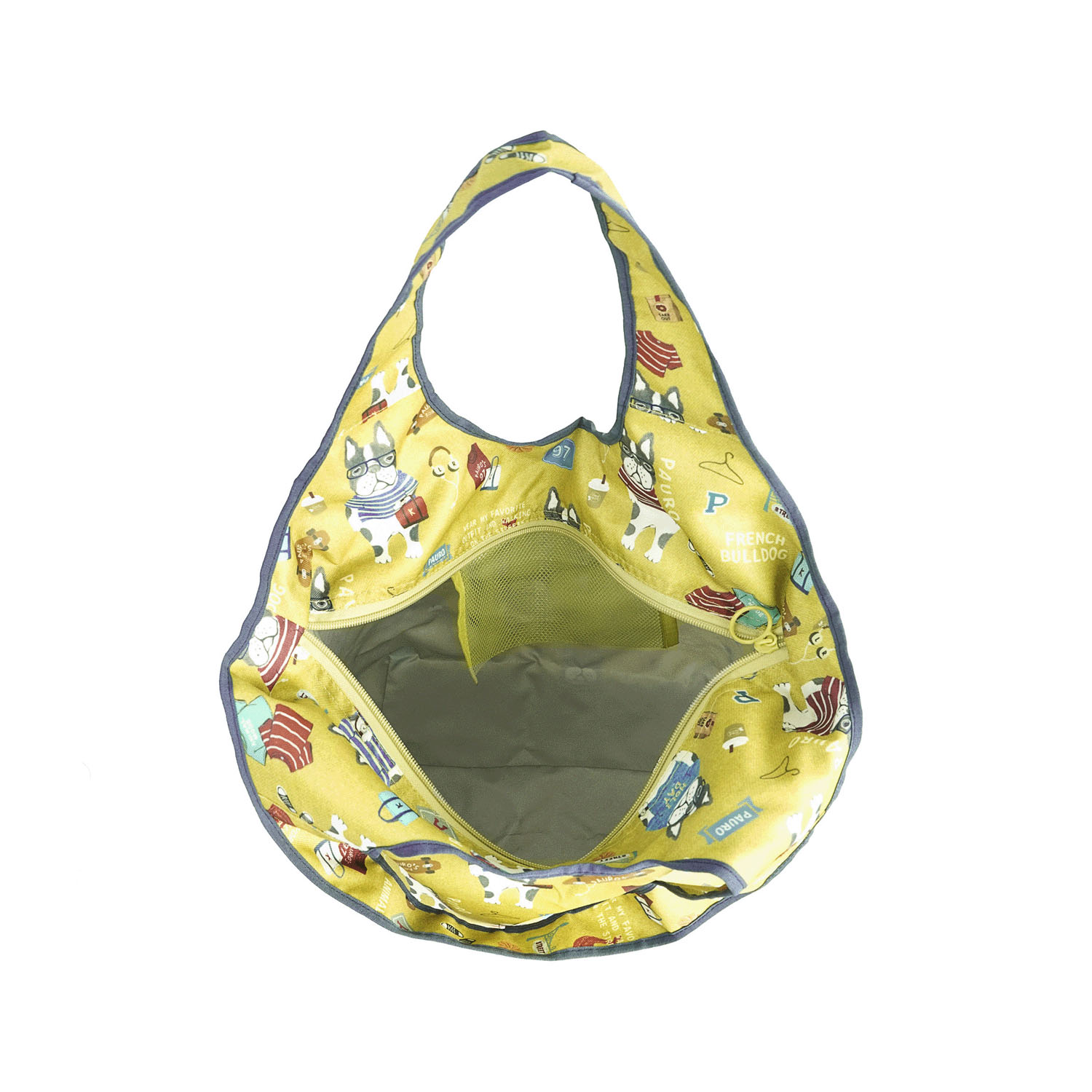 シルバー保冷保温 折り畳みエコバッグ（Lサイズ） ネパウロ柄 - 画像6