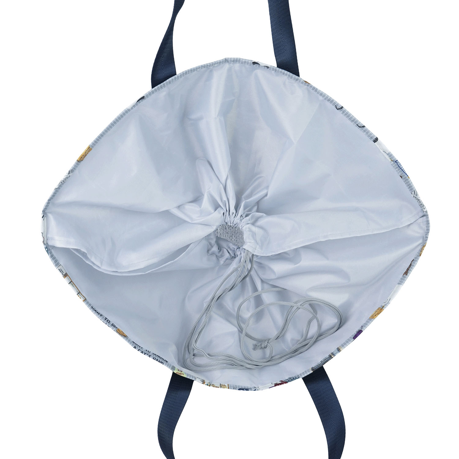 アルミ保冷保温 お買い物バッグ ネコまるけ柄 - 画像5