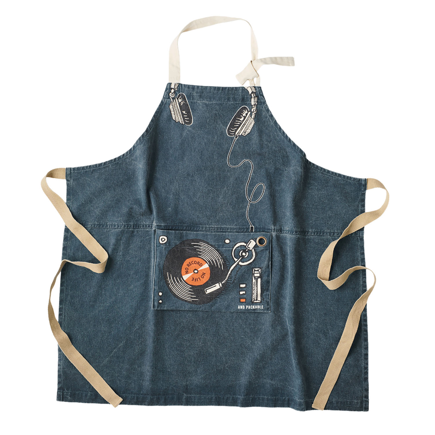 パッカブルエプロン  NO RECORD NO LIFE - 画像1