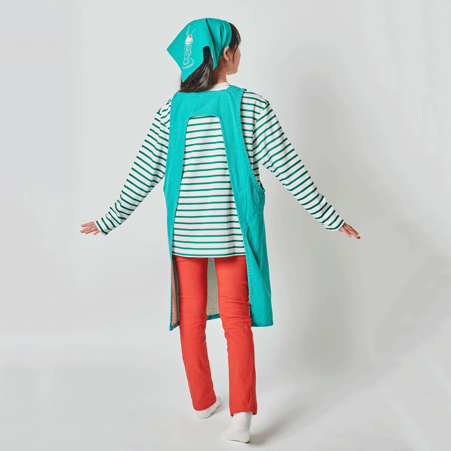 キッズエプロン レガッタ クリームソーダ - 画像3