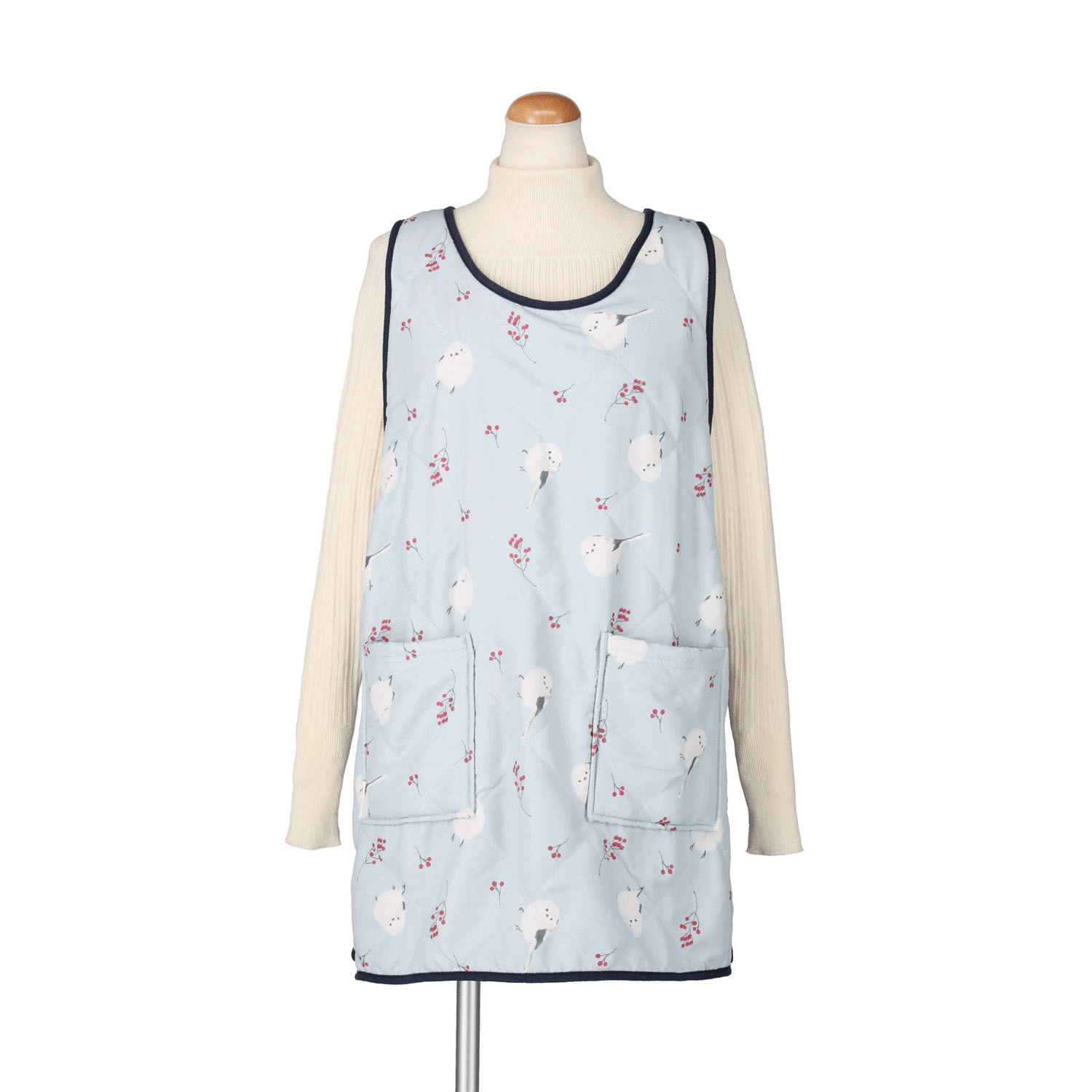 キルトタブリエ 赤い実 シマエナガ - 画像1