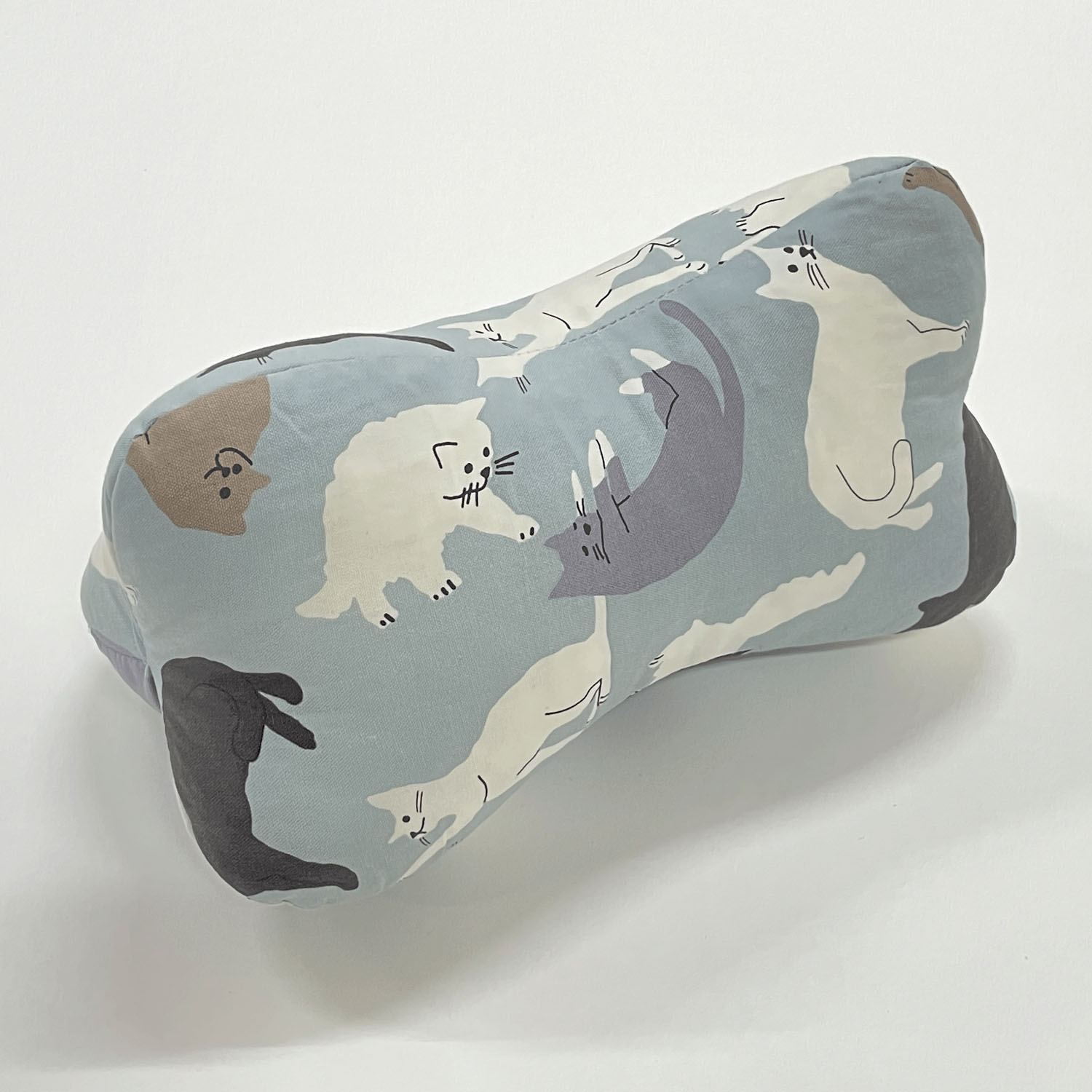 ねこ柄低反発ほね枕【アイボリー色終了予定】 - 画像3
