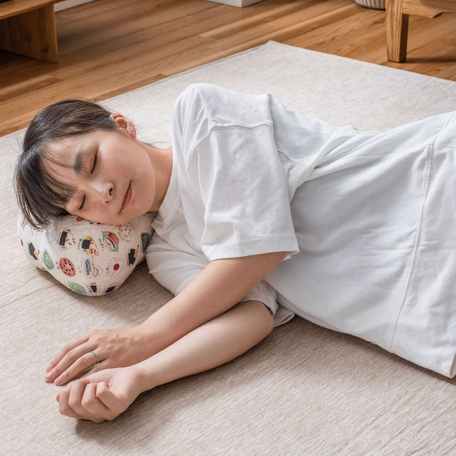 低反発おにぎり枕 ご当地おにぎり柄 - 画像3