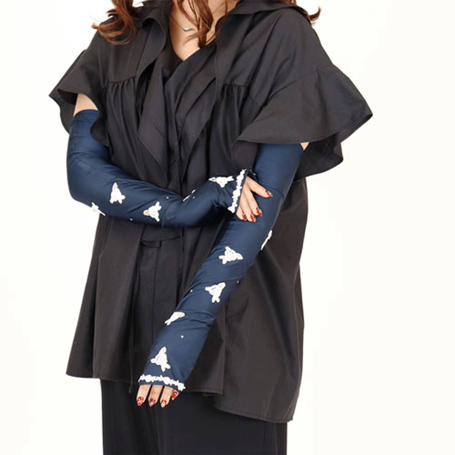 シャインローズUVロング手袋 - 画像4