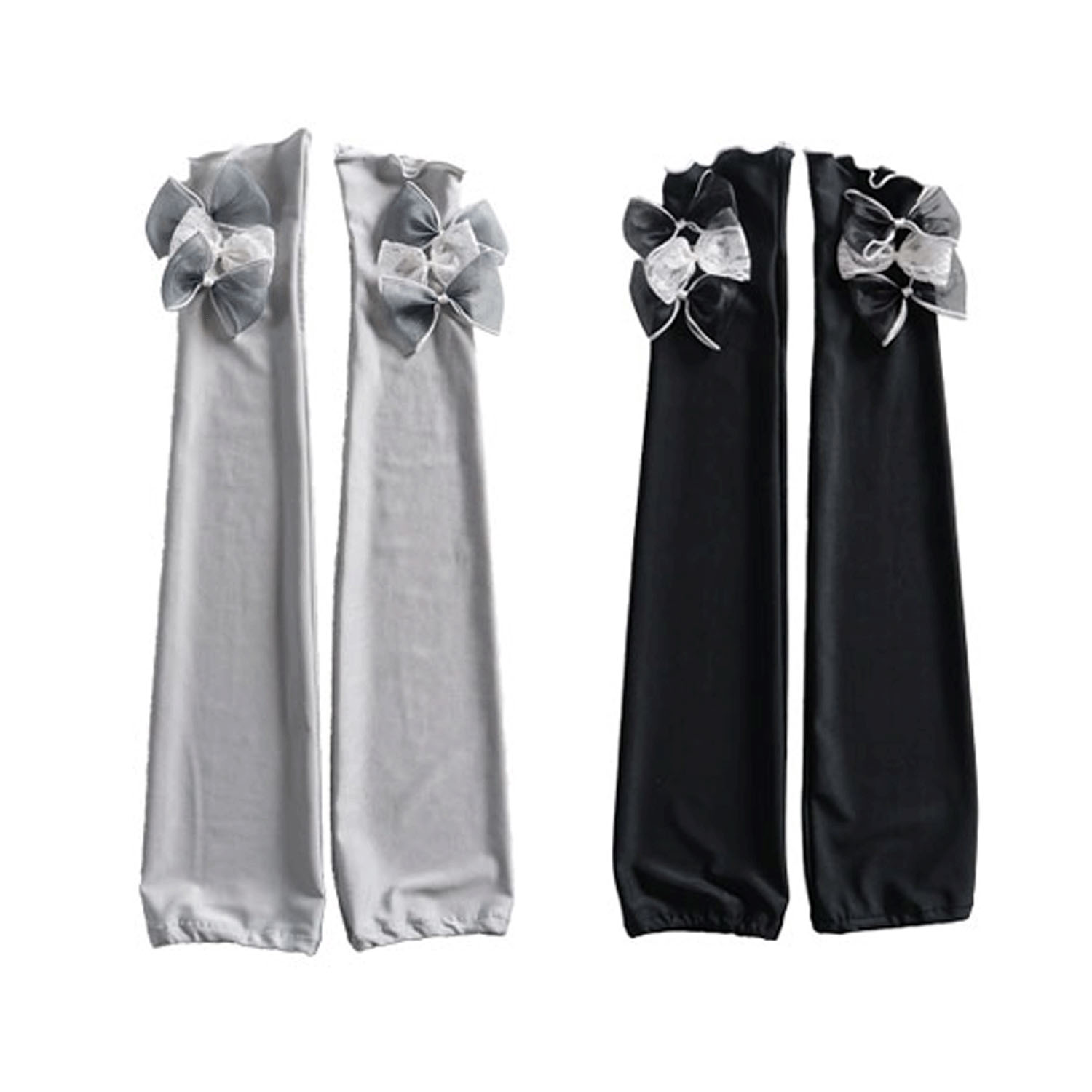 シアーリボン UVロング手袋 - 画像1