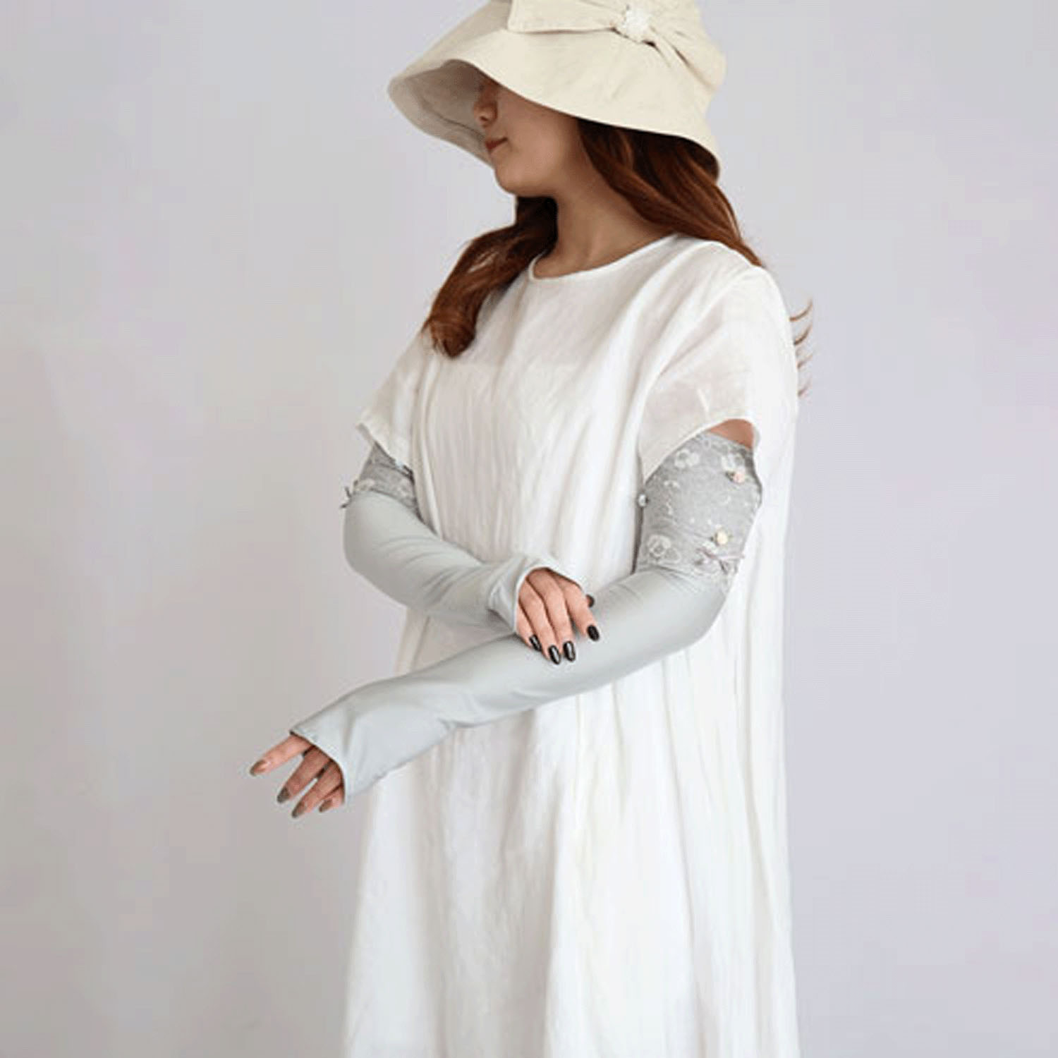 薔薇の園 UVロング手袋 - 画像6