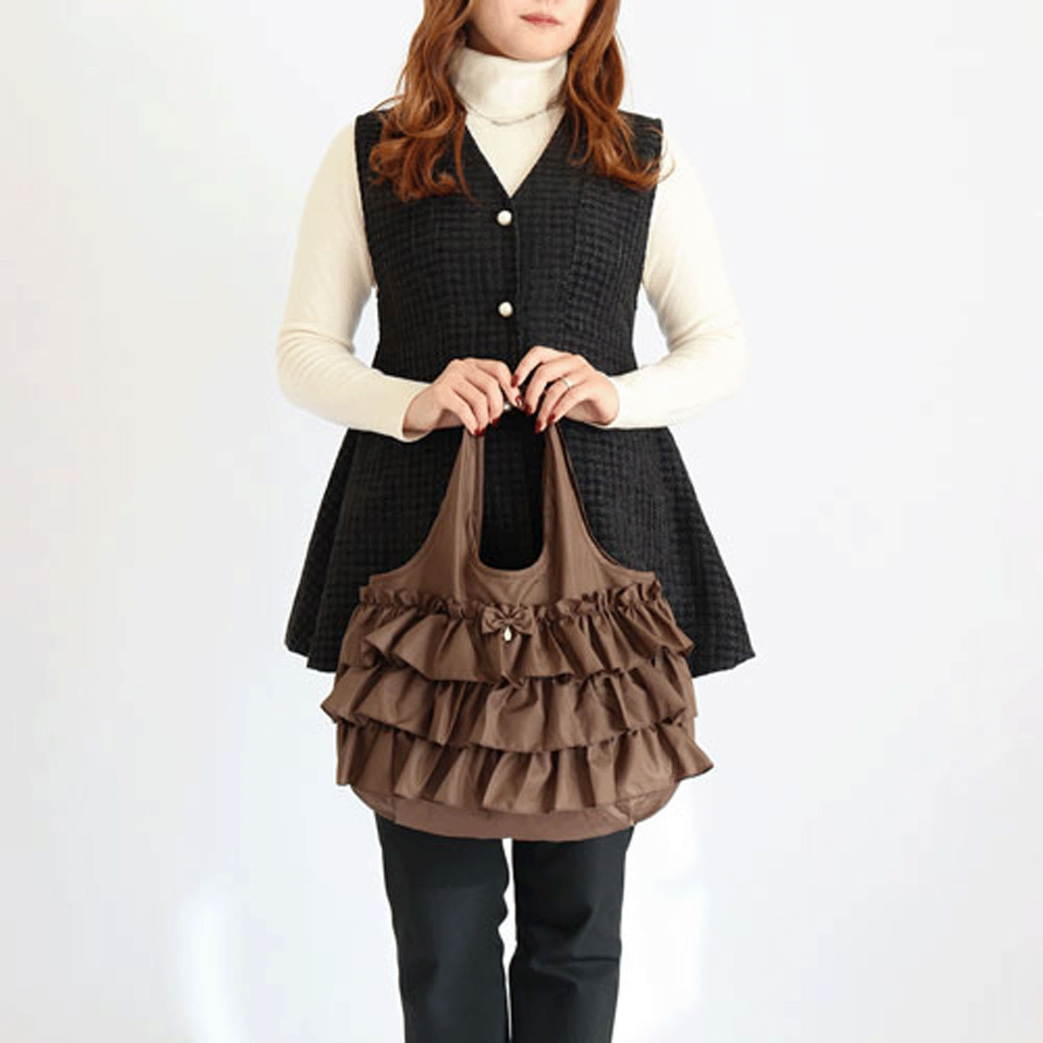 LA LUICE フリルエコバッグ 小【33番メーカー終了】 - 画像3