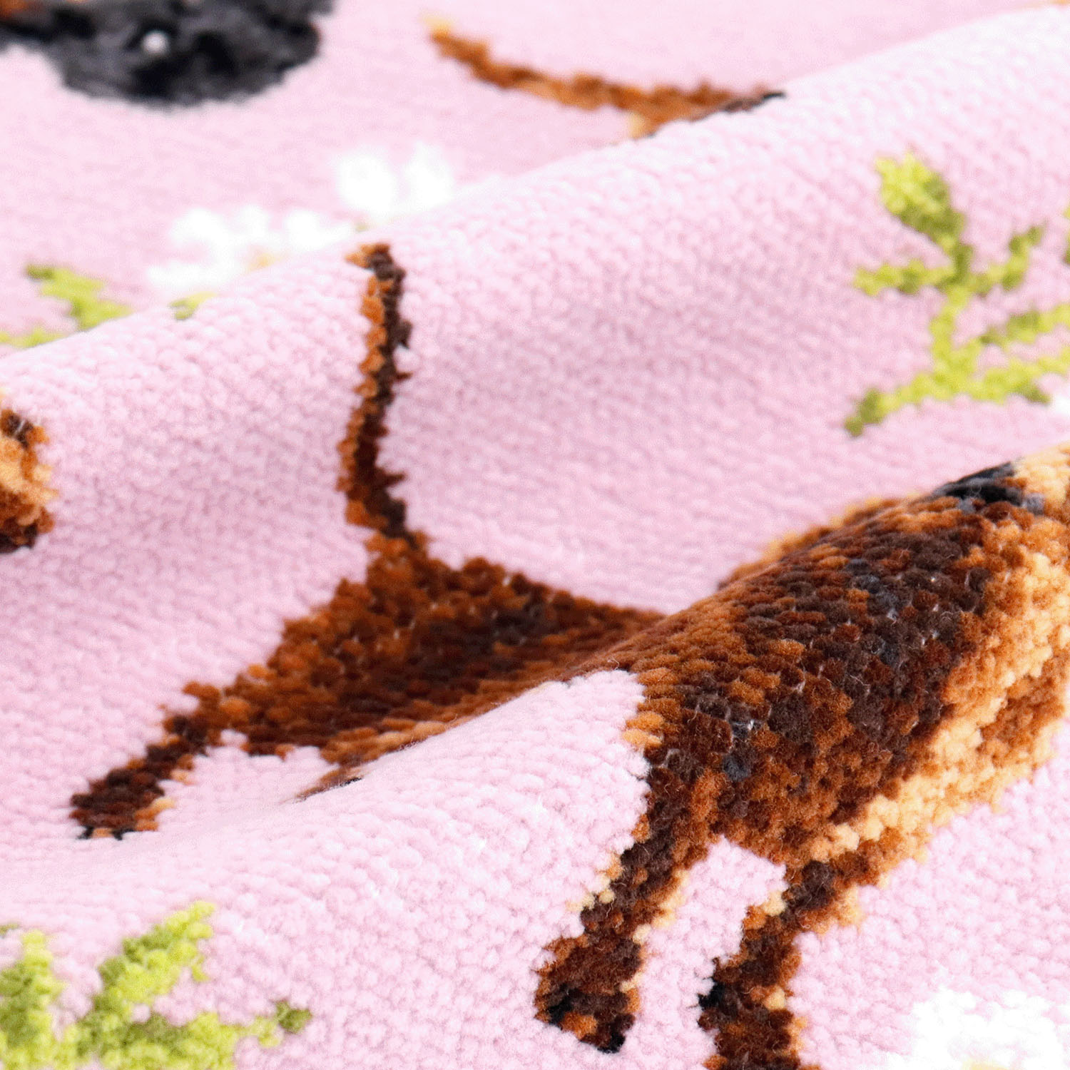 cococi wanko ダックス シェニール織タオルハンカチ - 画像2