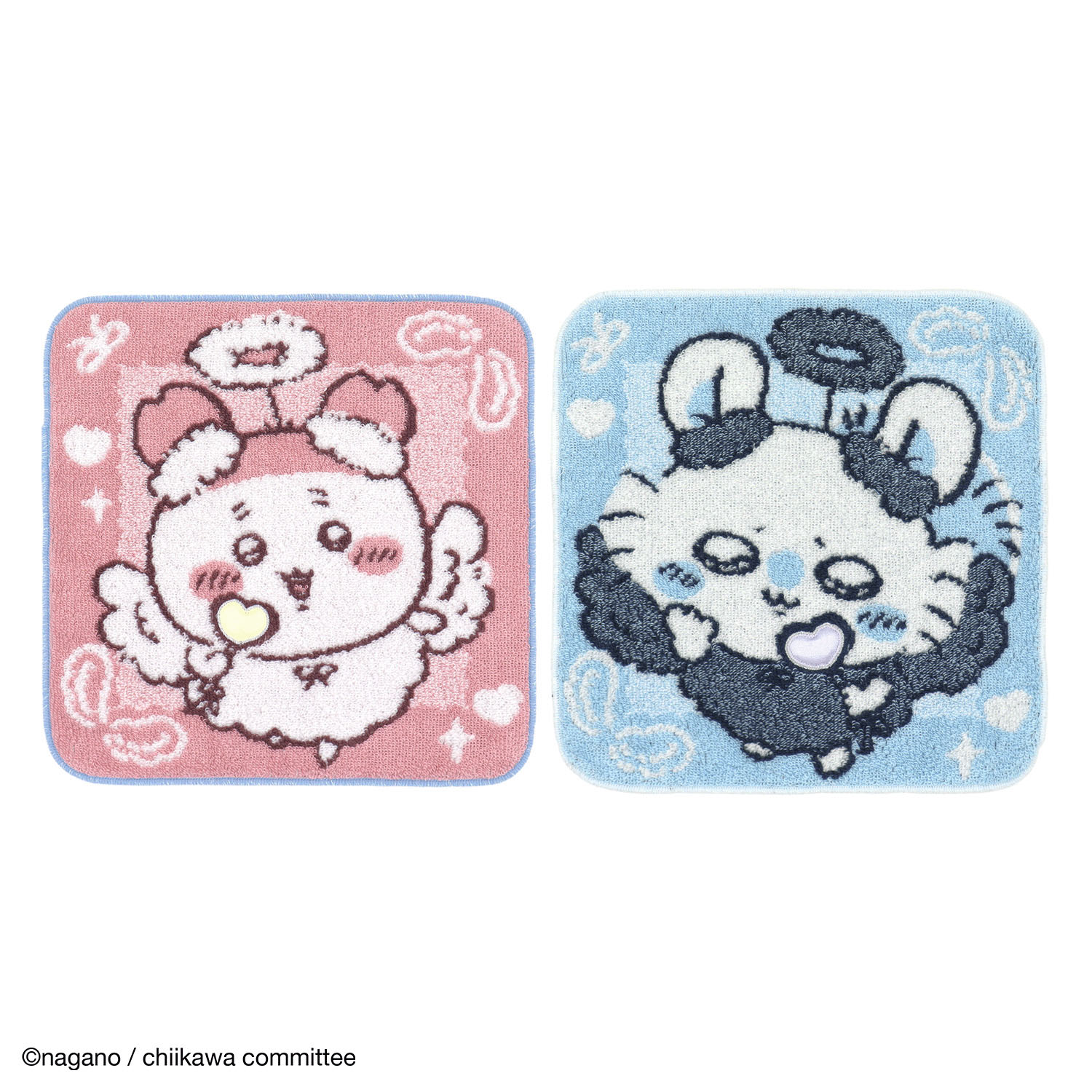 『ちいかわ』 エンジェル タオルハンカチ ピンク - 画像3