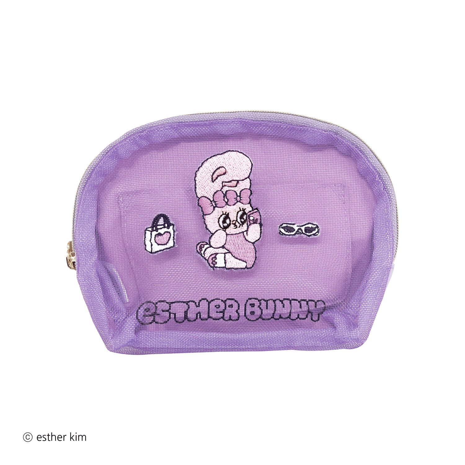 エスターバニー 刺？ポーチ パープル