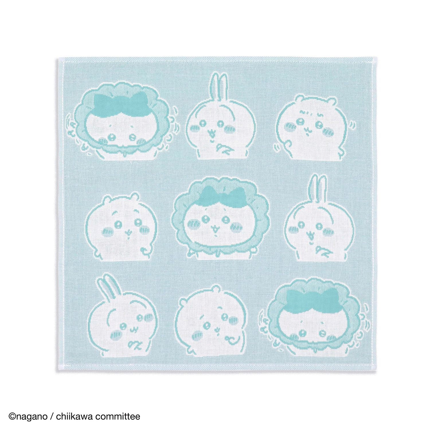 ちいかわ ウォッシュタオル 汁はねガード ブルー - 画像1