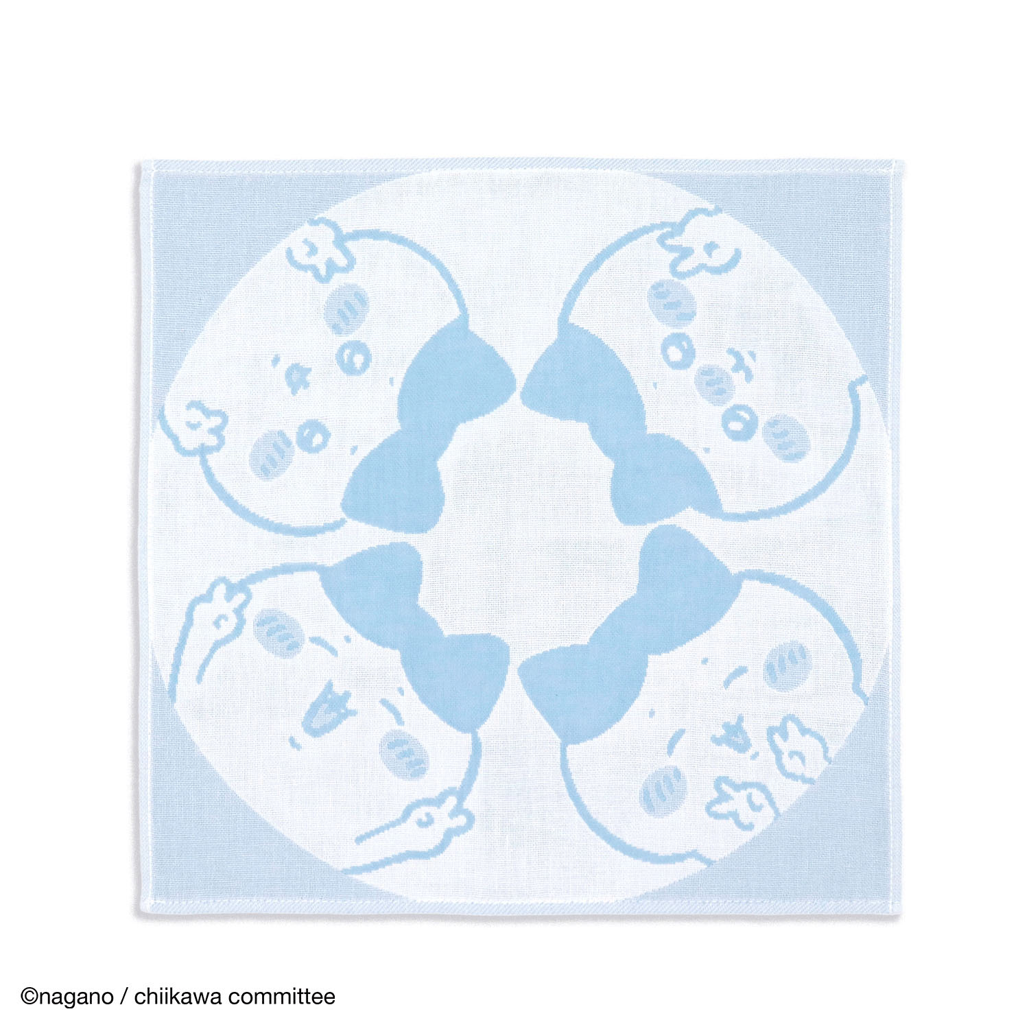 ちいかわ ウォッシュタオル ピース ブルー - 画像1